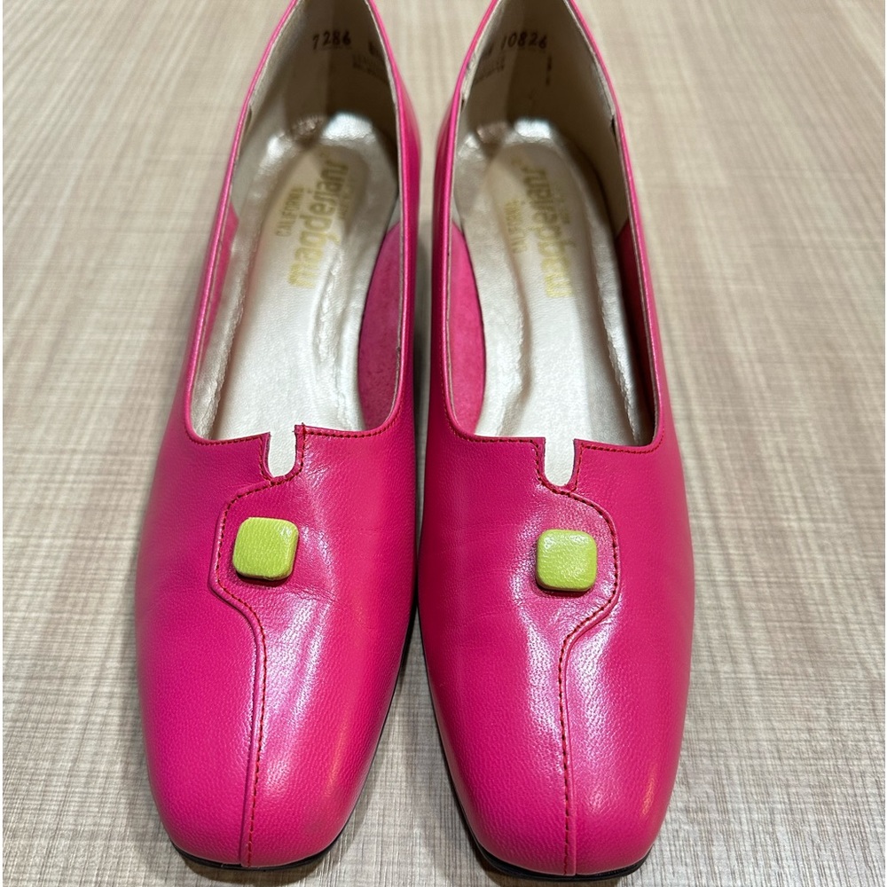 Vintage Magdesians Pink and Neon Green 8.5 N Perfect for the Spring and Easter